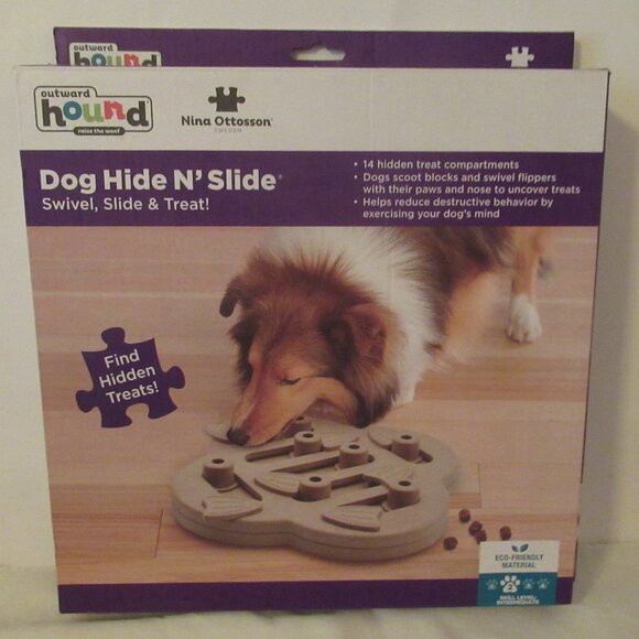 Hide N' Slide Interactive Treat Dog Puzzle - Picture 3 of 4